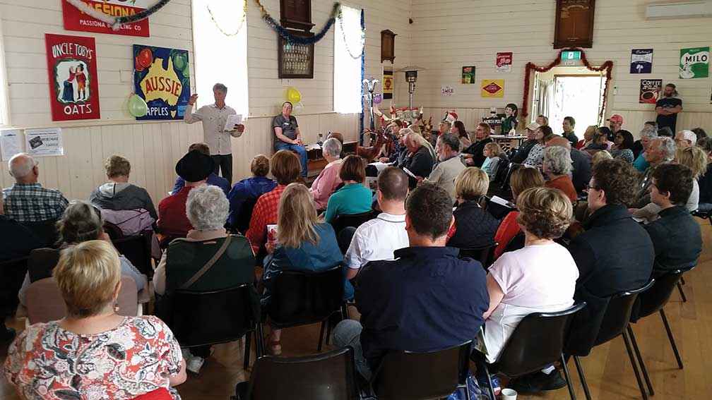A community consultation session held in 2017 on developing the river garden at Bass.