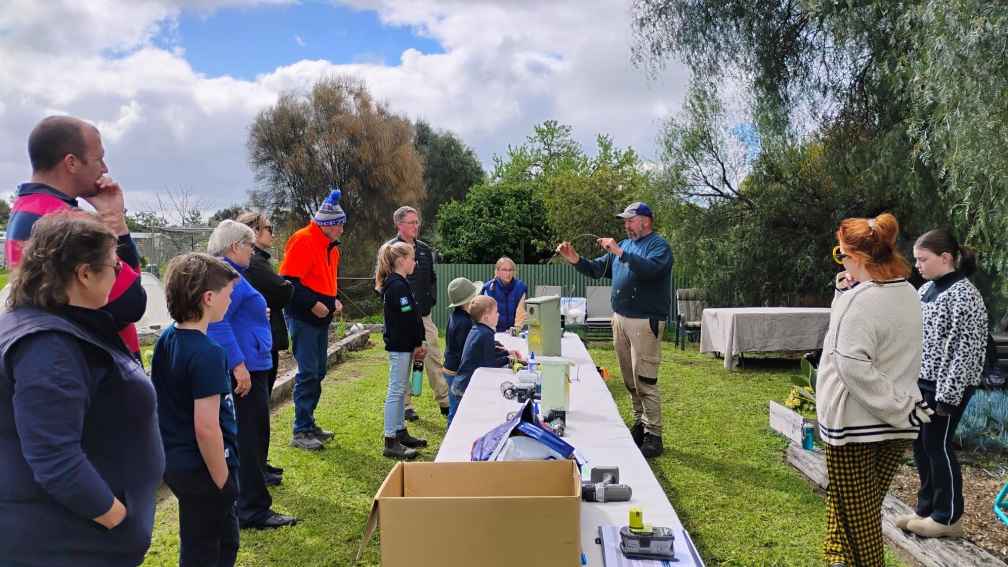 Nest boxes have become a hallmark of Bruce McInnes’ contribution to landcare in Victoria’s Wimmera region.