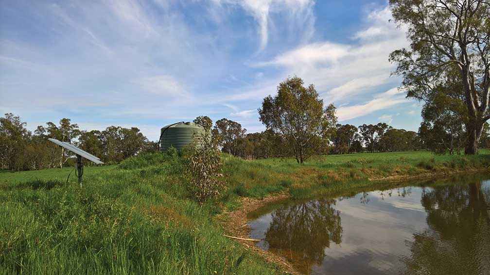Water quality can be improved on farms by fencing out dams and using new solar pump technology and remote water tank monitoring.