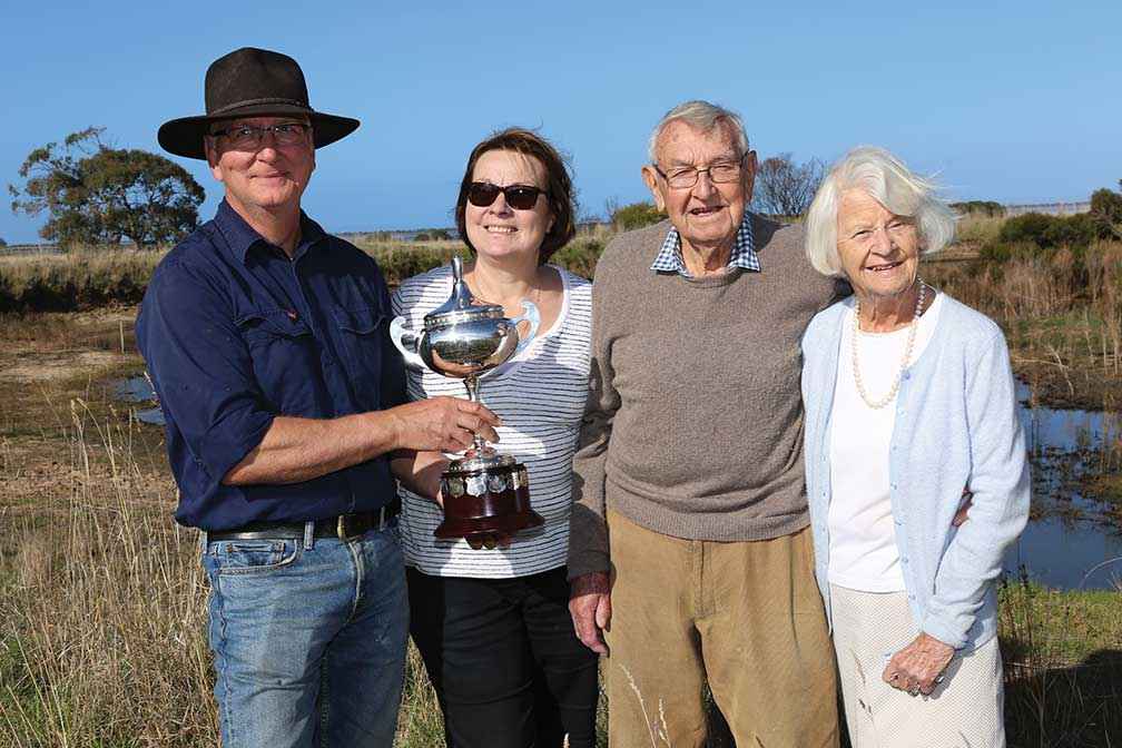 Current owners of Inverness (from left) Peter and Patricia Millar, with Geoff and Helen Henderson.