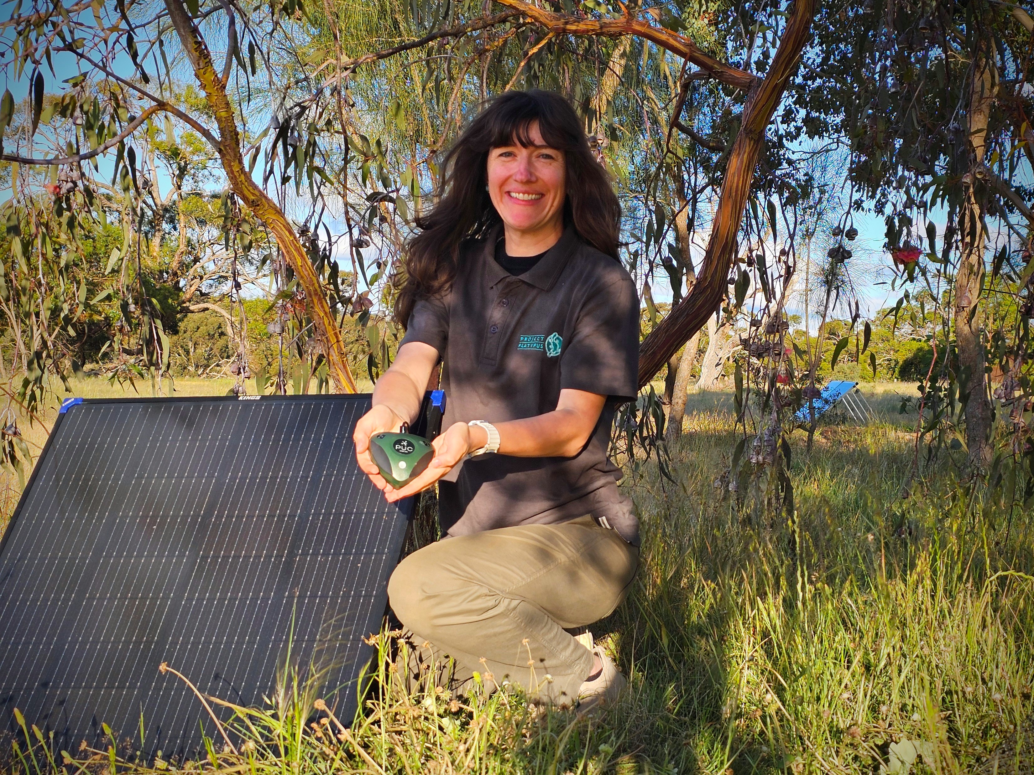 landcare faciltiator with bird station credit Elia Pirtle
